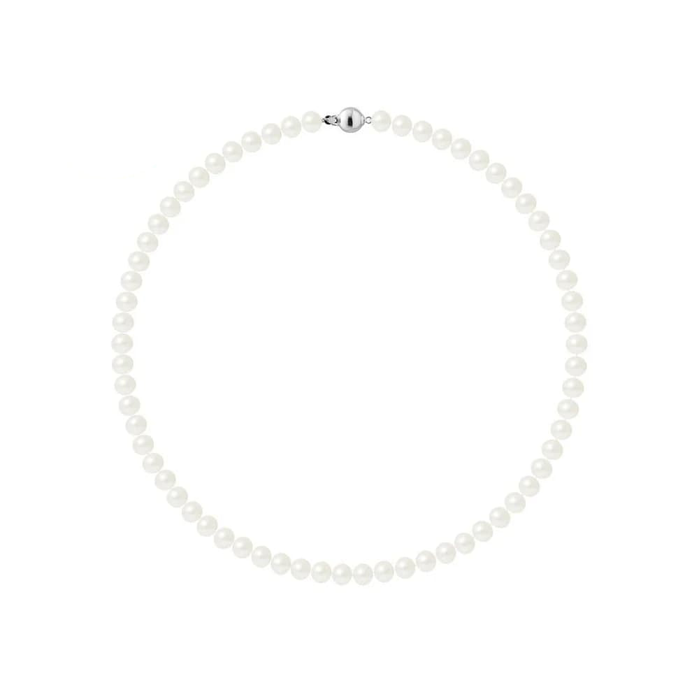 Collier en Perles de Culture Blanches