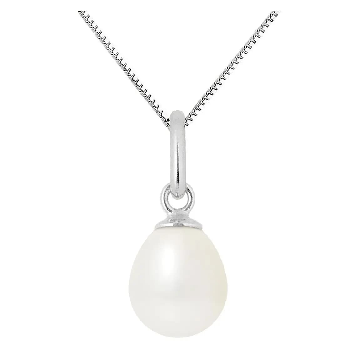 Pendentif avec Perle Blanche