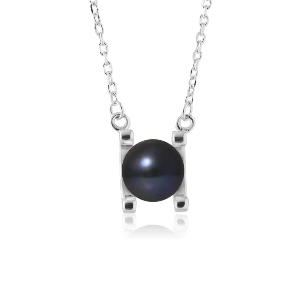 Collier Perle d'Eau Douce Noire